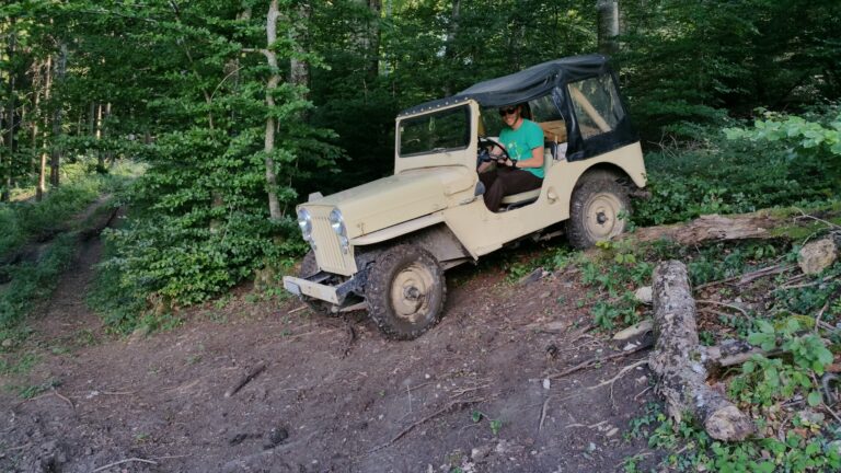 Conduite de véhicules spéciaux région la Côte Jeep de 1958